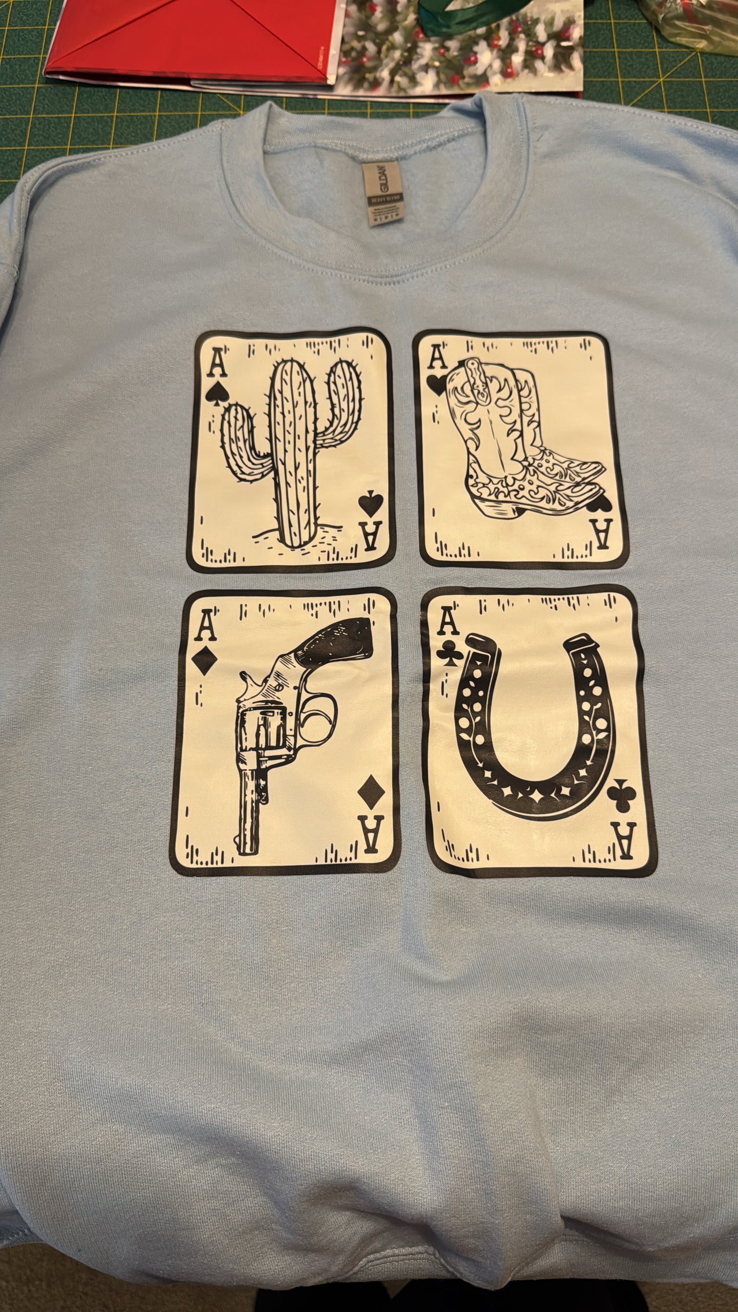 Cards Crewneck- Medium