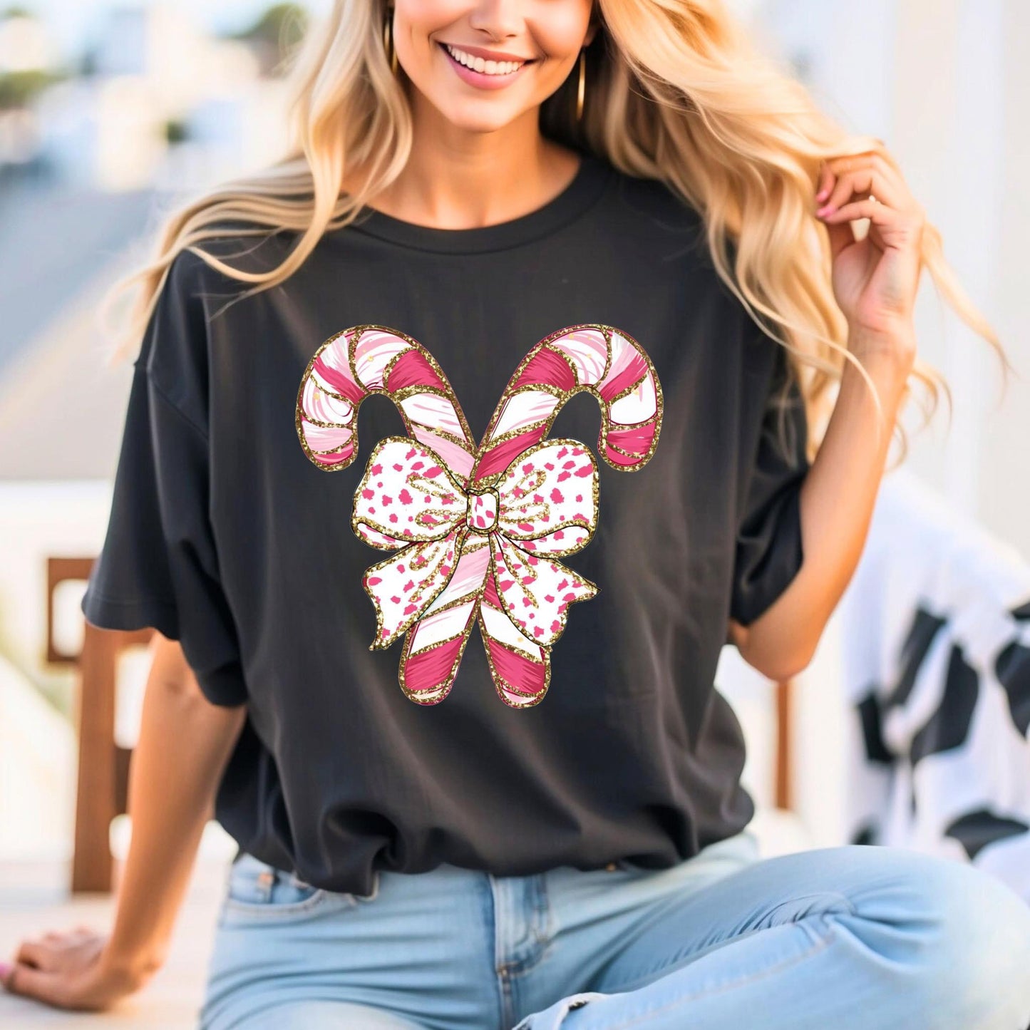 Candy Cane Tee/Sweatshirt