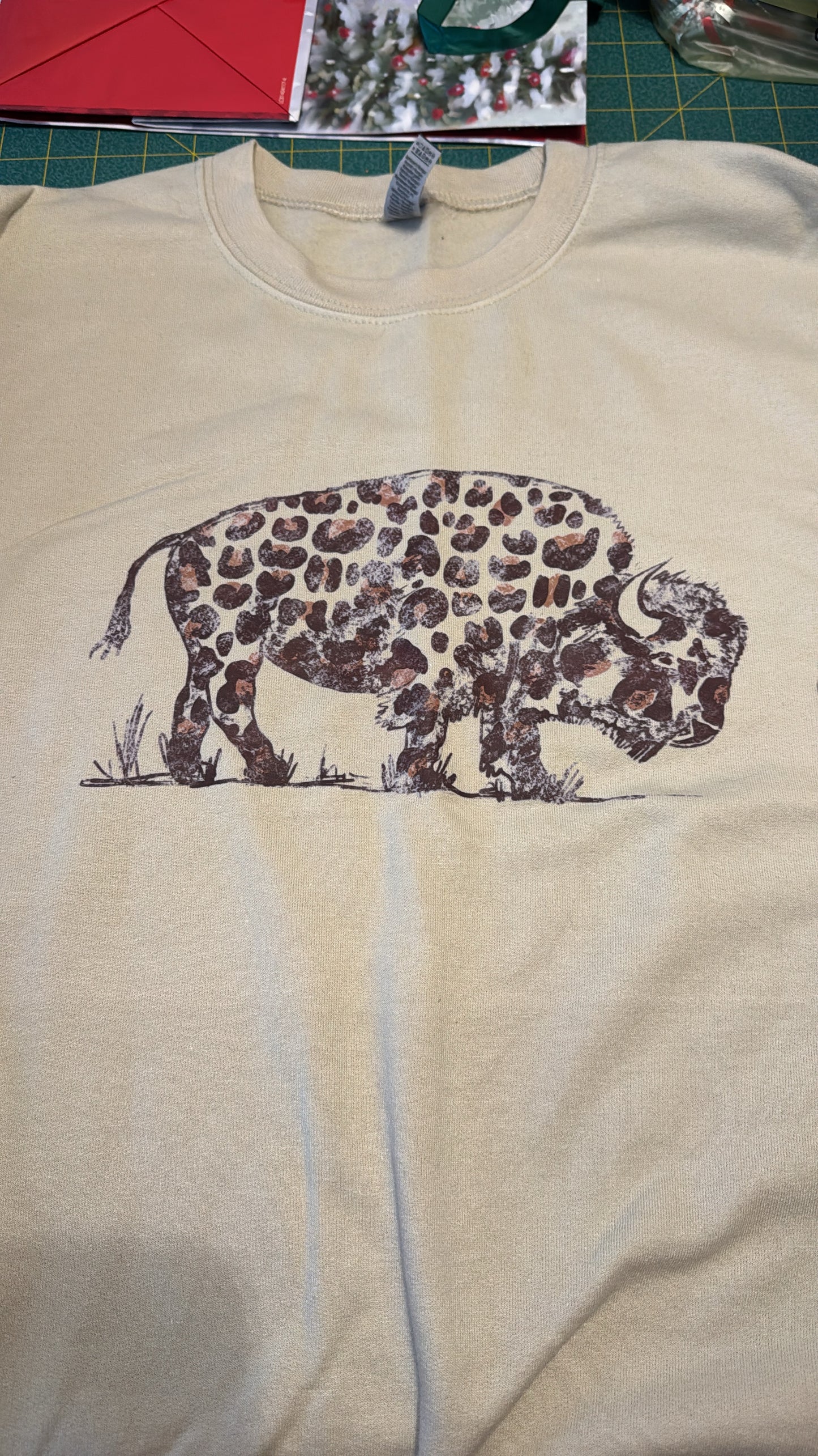 Leopard Buffalo Crewneck- Medium