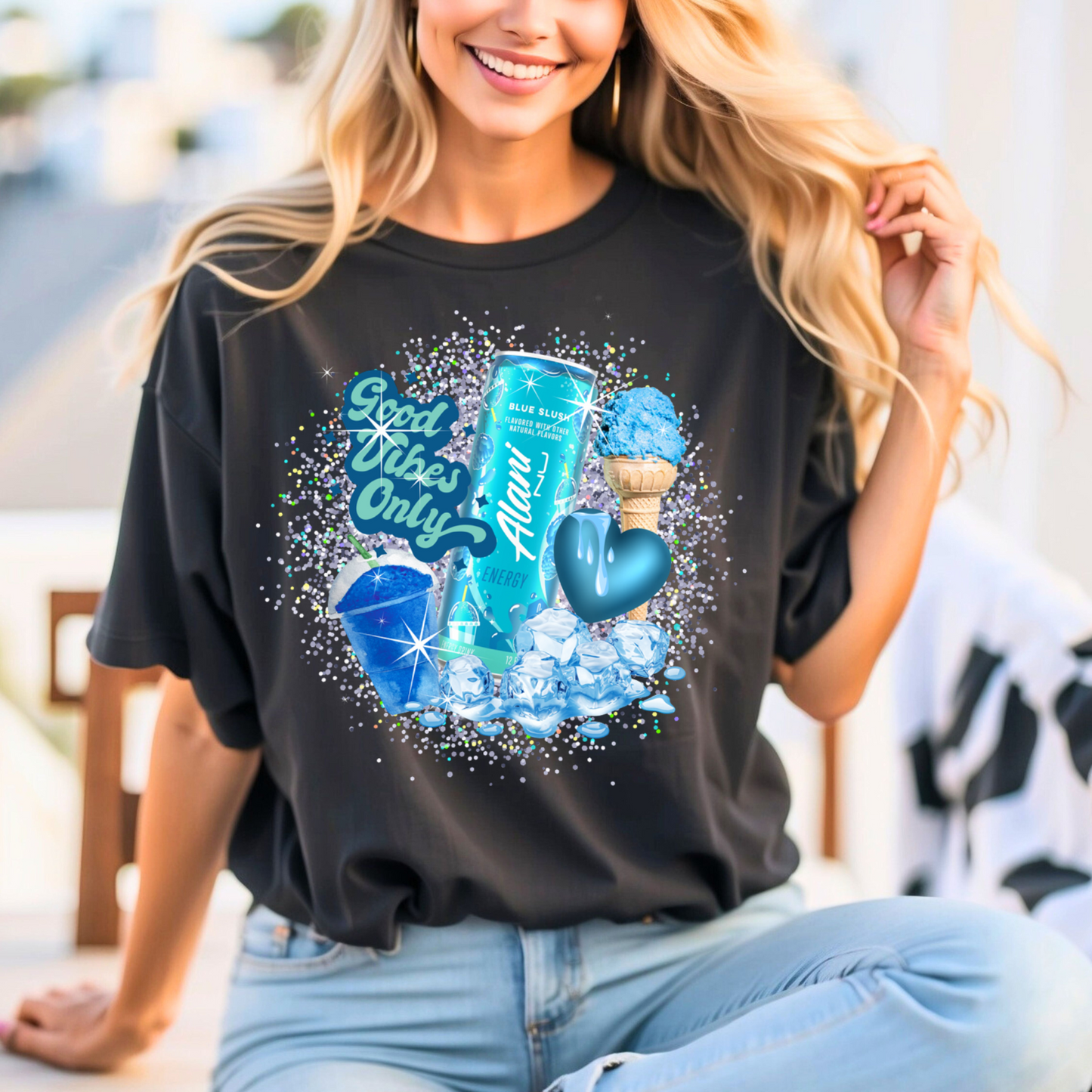 Alani Blue Slush Tee/Sweatshirt