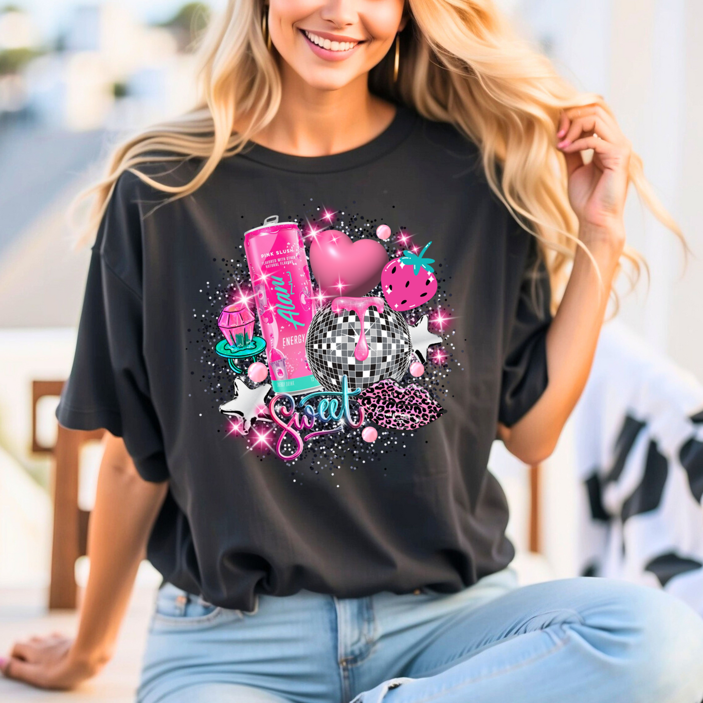 Alani Pink Slush Tee/Sweatshirt