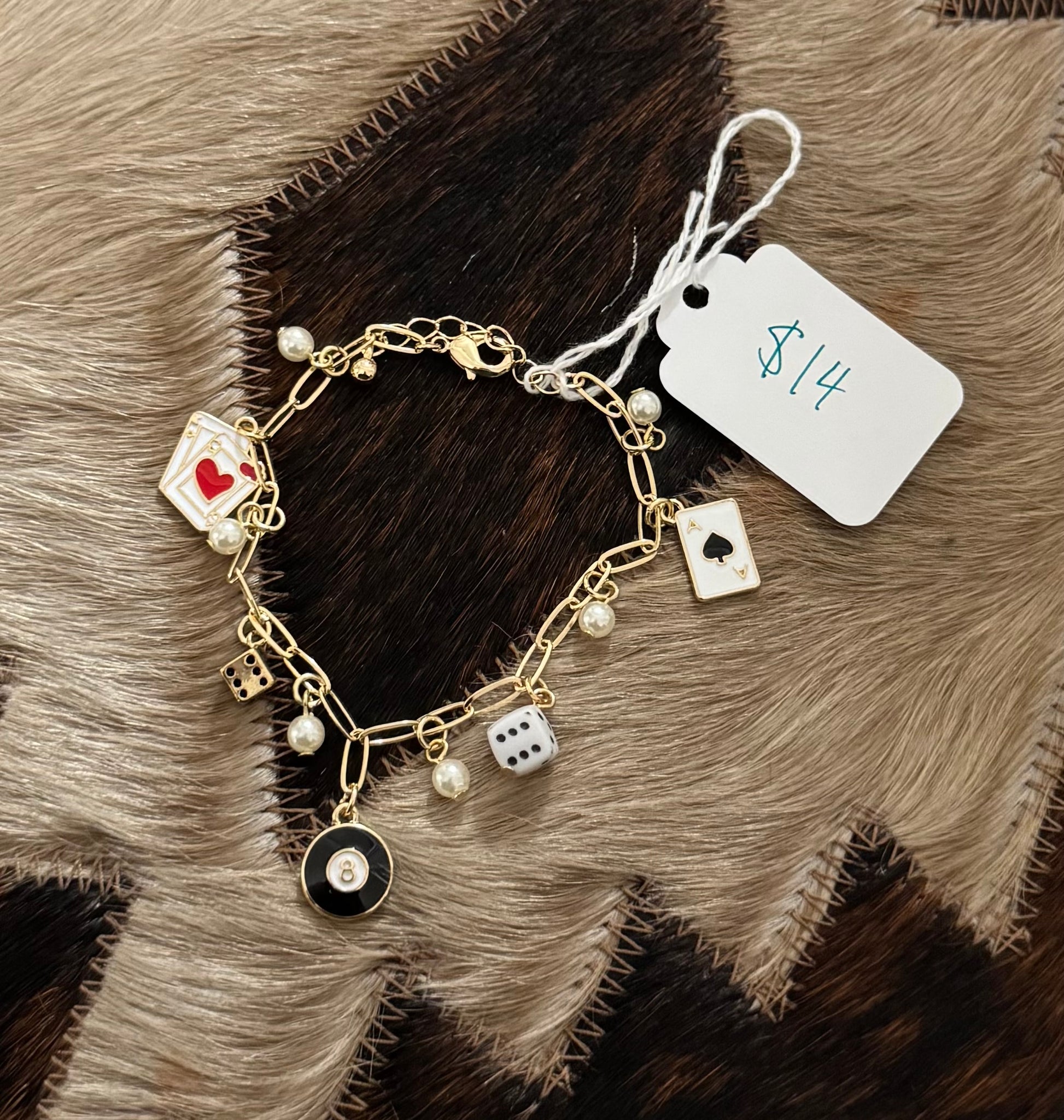 Dainty Cowgirl Charm Bracelet