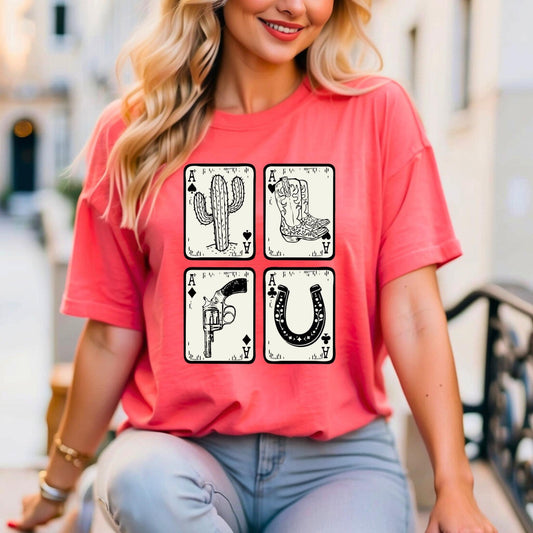 Western Cards Tee/Sweatshirt