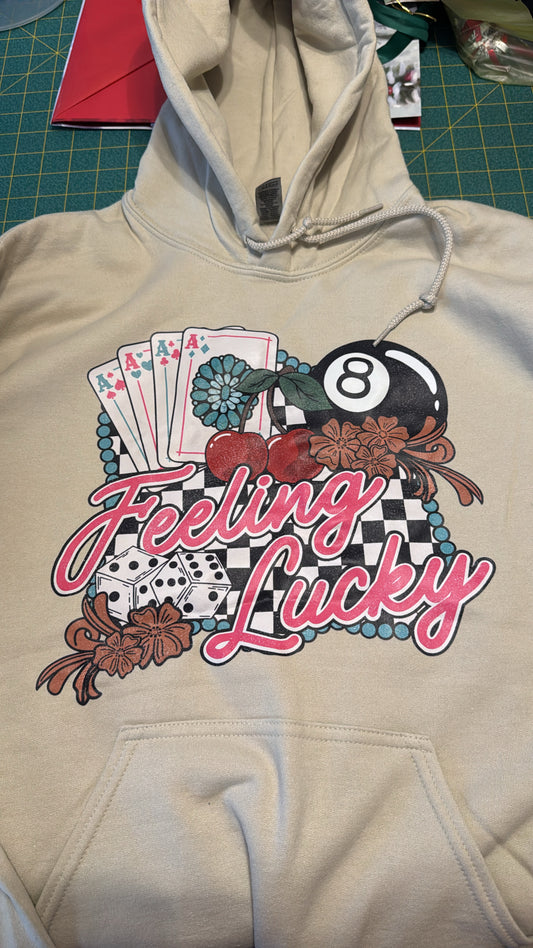 Feeling Lucky Hoodie-Medium