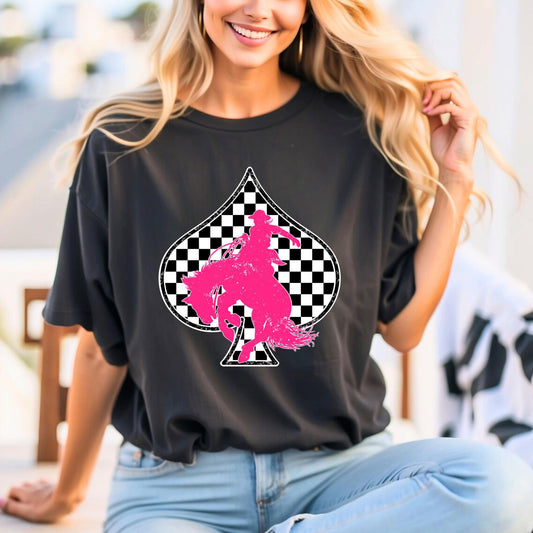 Checkered Cowboy Tee/Sweatshirt