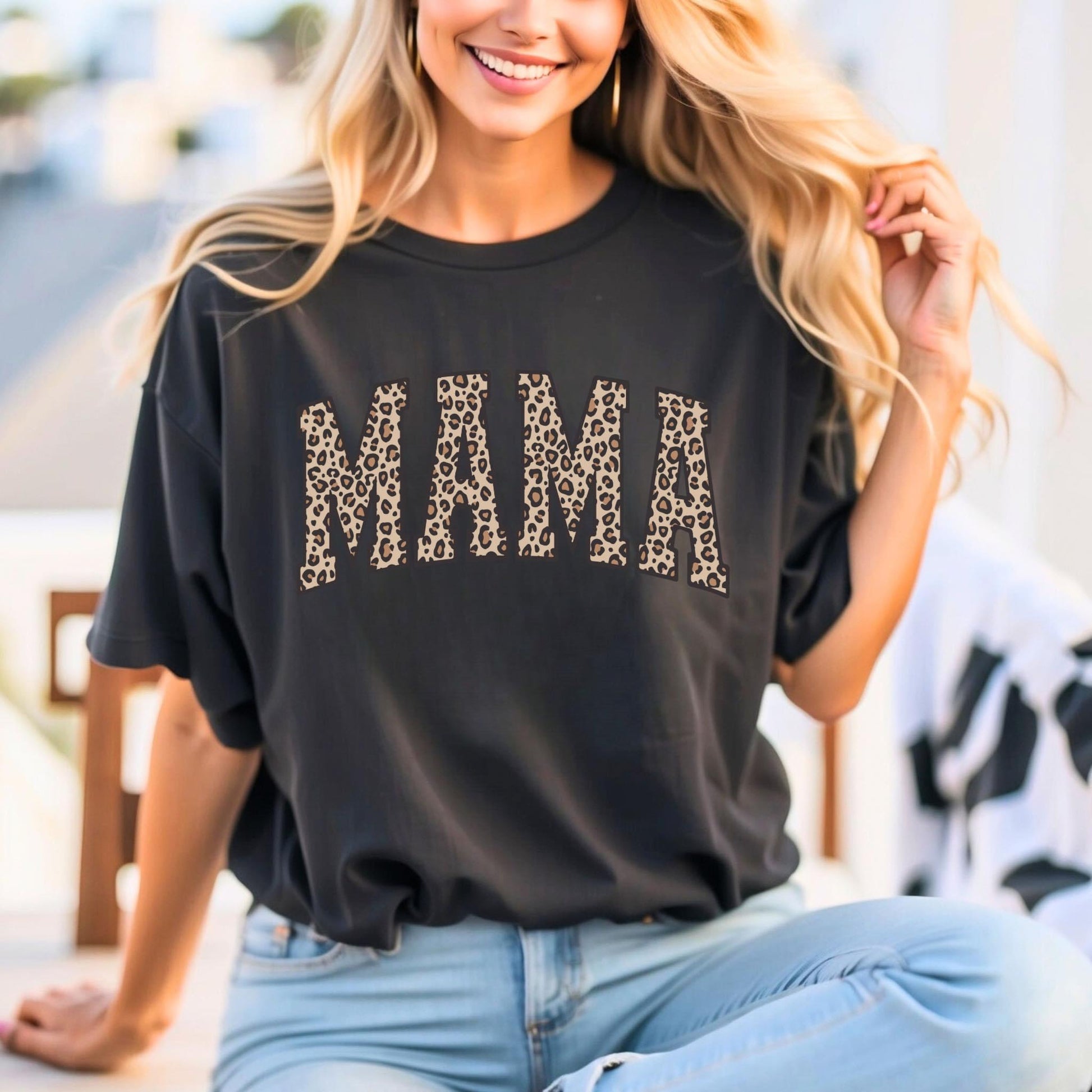 Leopard Mama Tee/Sweatshirt