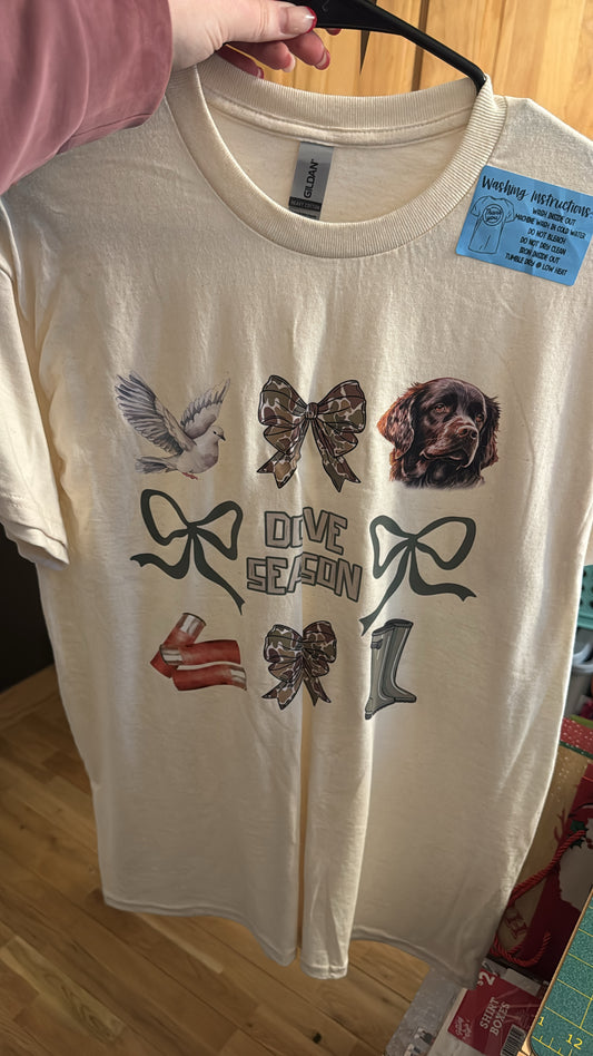 Dove Season Tee- Medium