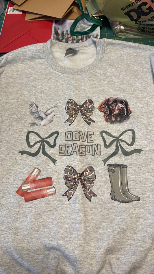 Dove Season Crewneck- Medium