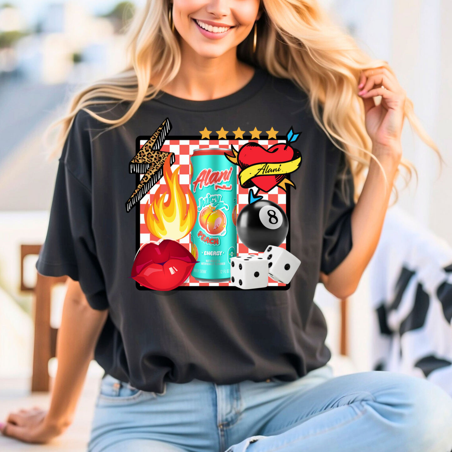 Alani Juicy Peach Tee/Sweatshirt