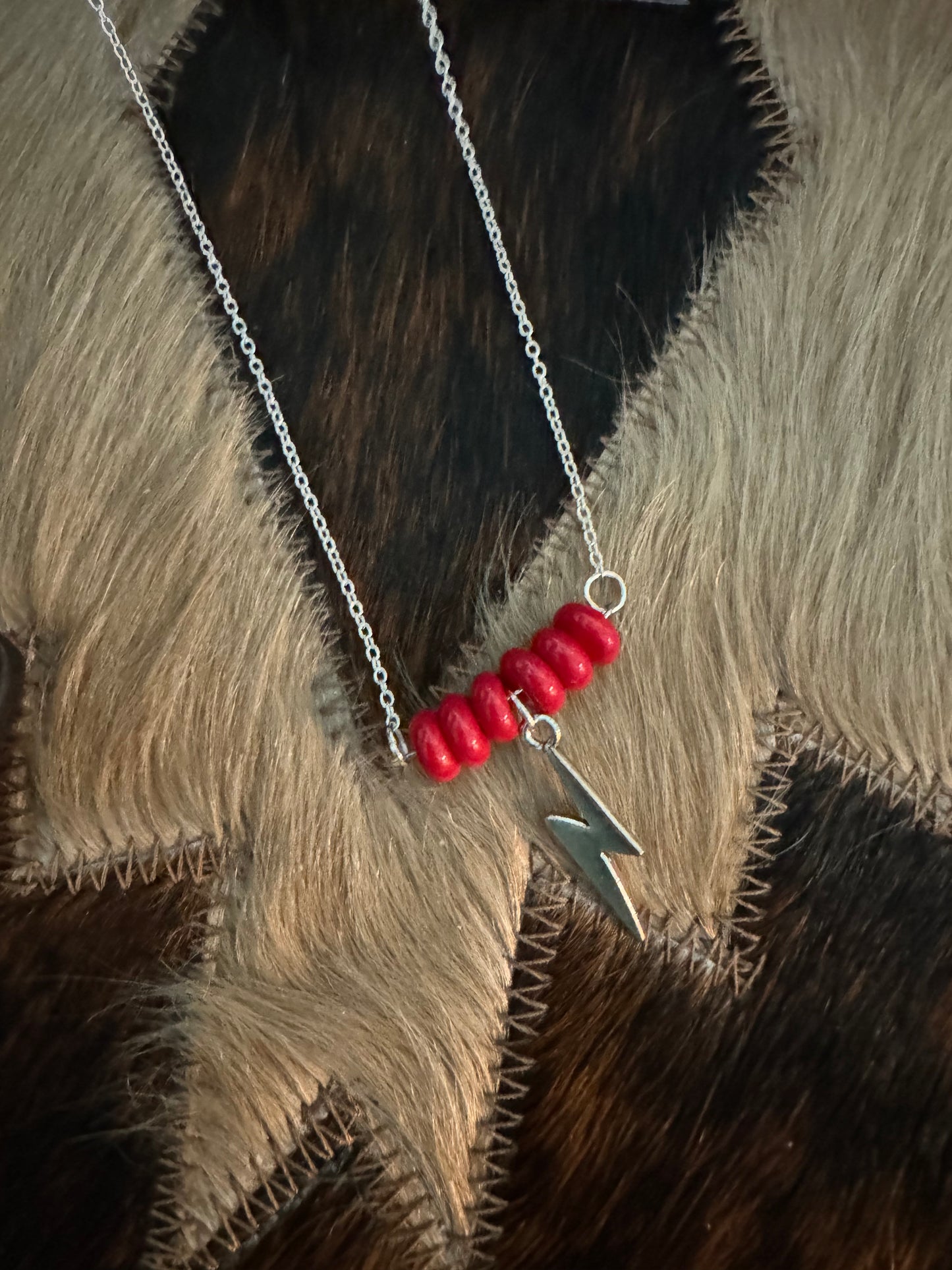 Lightning Bolt Bar Necklace