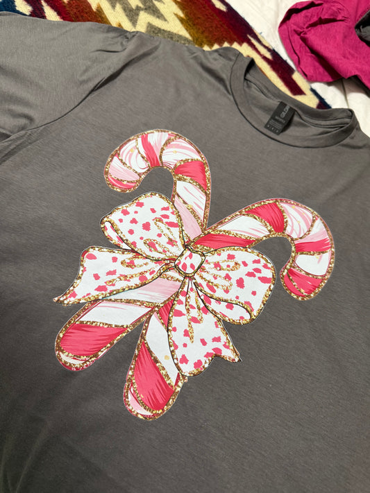 Candy Cane Christmas Tee